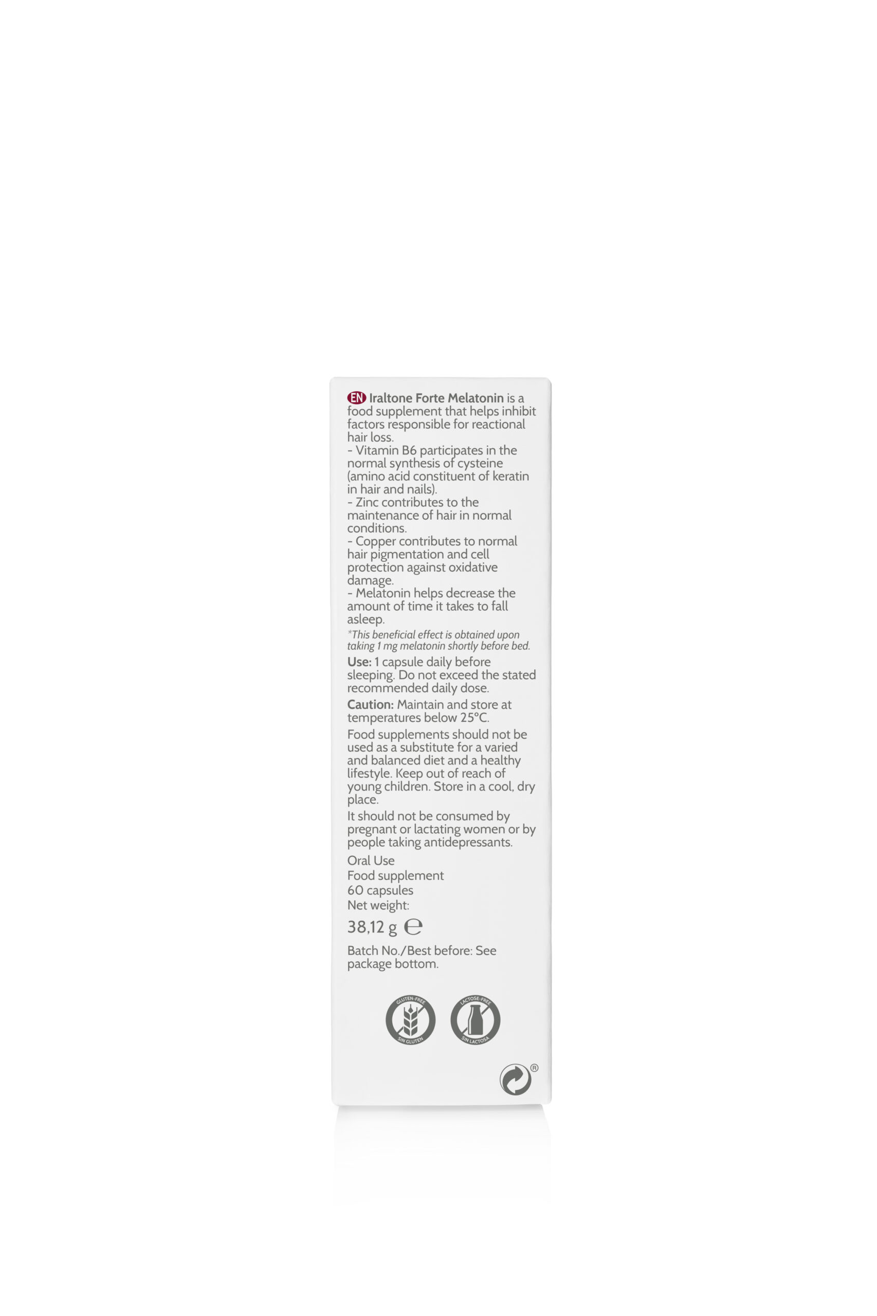 Iraltone forte melatonina 60 cápsulas - Imagen 4
